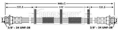 BORG & BECK Pidurivoolik BBH6932